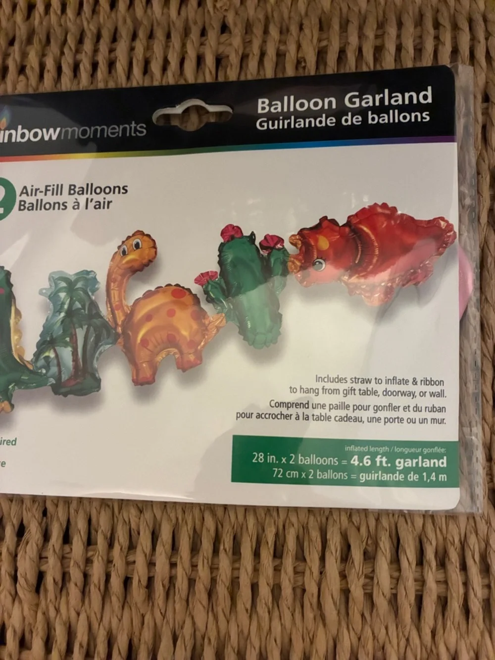 Green and Red Dinosaur Balloon Garland